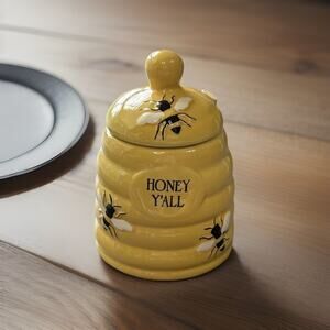 Cute Paula Deen Honey Pot with Dipping Stick. Measures 5.5" tall